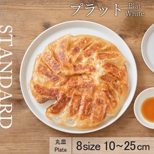 美浓烧 大餐盘/中餐盘 白色 日本制造