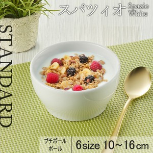 美浓烧 丼饭碗/盖饭碗 白色 16cm 日本制造