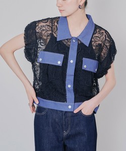 Button Shirt/Blouse Balloon Sleeve