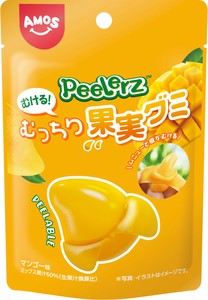 ★7月末締切★【予約販売】AMOS（アモス） Peerlez むける！むっちり 果実グミ マンゴー味【SNSで話題】