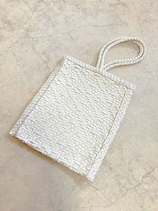 2)本革【Swaraj】手編みゴートレザーmini手提げ（山羊革）★SALE