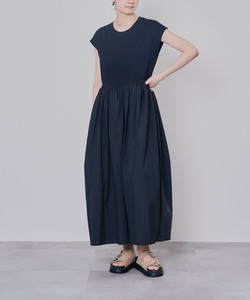 Casual Dress Side Gathered Voluminous Skirts