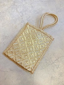 2)本革【Swaraj】手編みゴートレザーmini手提げ（山羊革）★SALE