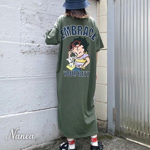 洋装/连衣裙 开叉 下摆 新商品 贝蒂 衬衫洋装/连衣裙