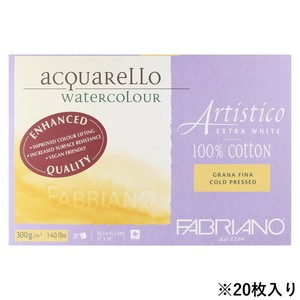 ファブリアーノ アルティスティコ エキストラホワイト 水彩紙 中目 FXB-30.5×45.5