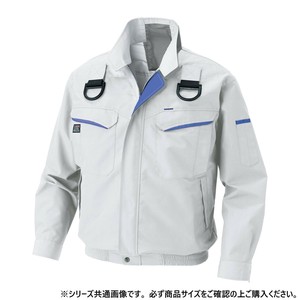 サンエス フルハーネス用長袖ブルゾン 6:シルバー L KF90470G