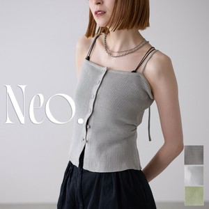 ■Neo.■ボタンデザイン ニットキャミ ビスチェ　◎WEB限定販売◎