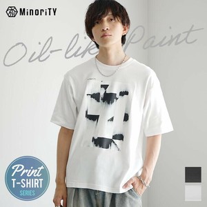[MinoriTY] T-shirt Crew Neck T-Shirt Short Sleeve