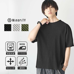 [MinoriTY] T-shirt Dolman Sleeve Crew Neck T-Shirt Short Sleeve