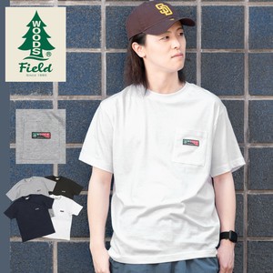 【WOODS Field】ワンポイントポケ付きTシャツ