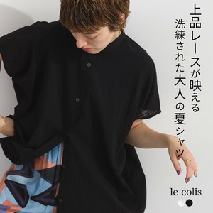 衬衫 切换 蝙蝠袖 棉 宽松 衬衫 春夏