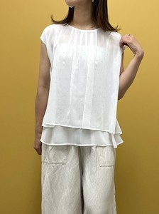 ラメドットタックフレアノースリーブ【2025SS新作】