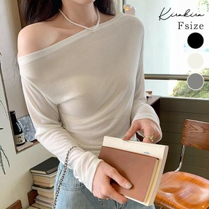 トップス《ワンショルダー長袖トップス 全3色》