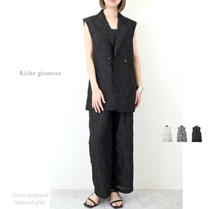 2025年新商品 背心外套/马甲 透明提花 背心款