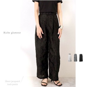 Full-Length Pant Sheer Jacquard Tuck [2025 NEW]