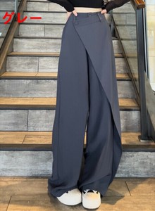 ワイドパンツ  秋 無地 ゆったり  快適 レディース ファッション  MBQ1133
