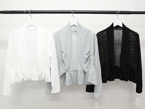 小外套 蕾丝罩衫 开衫 7分袖