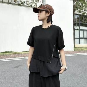 u28180トップス レディース シャツ Tシャツ ブラウス 5色 韓国風 短袖 2025夏新作