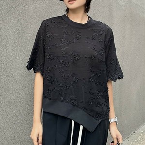 u28187トップス レディース シャツ Tシャツ 日系 レース ヴィンテージ 2色 2025夏新作