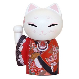 Manekineko ドール フィギュア 招き猫 縁起物 着物 和 KICHI 2025新作