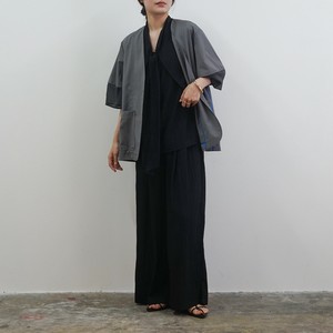 2025年新商品 衬衫 黑 立即发货 衬衫 宽版裤