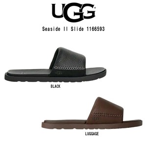 UGG(アグ)サンダル シーサイド スライド レザー フラット スリッパ リゾート メンズ 男性用 靴 1166593