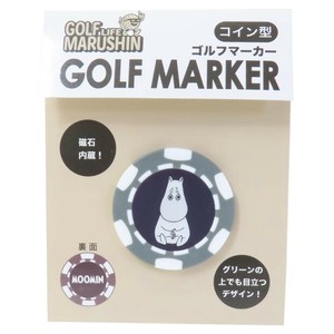 【アウトドアグッズ】ムーミン ゴルフマーカー コイン型 コインブルー