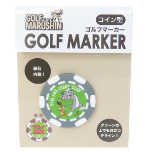 【アウトドアグッズ】トムとジェリー ゴルフマーカー コイン型 エンジョイグリーン