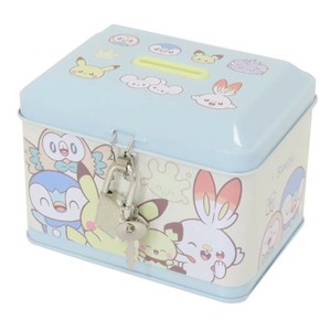 【貯金箱】ポケットモンスター カギ付き缶バンク ポケピース アップ