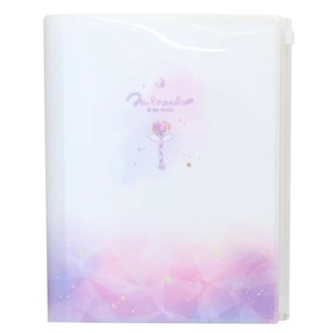 【ポケットファイル】ミラクルアラモード ファスナー付き6Pファイル ピンク