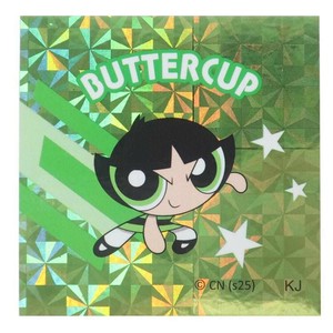 【取寄品】パワーパフガールズ コレキラステッカー BUTTERCUP1