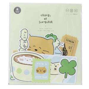 【フレークシール】スワテリエフレークステッカー cat's happy trip