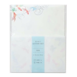 【レターセット】三井ちかこ 夏の彩りレターセット 金魚