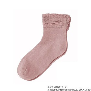 神戸生絲　コベス　婦人ゴムなしソックス (綿混)22-24cm  3222  ローズ