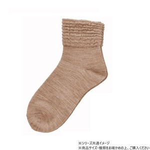 神戸生絲　コベス　婦人ゴムなしソックス (毛混)22-24cm  3111  ベージュ