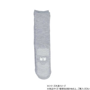 神戸生絲　コベス　紳士すべり止めソックス長寿(綿混)24-26cm  TJ560  グレー