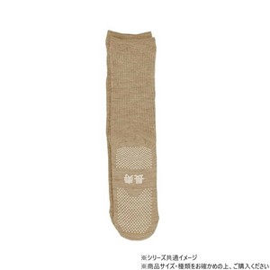 神戸生絲　コベス　紳士すべり止めソックス長寿(綿混)24-26cm  TJ560  サンド