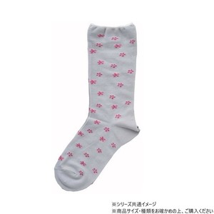 神戸生絲　コベス　婦人柄しめつけません綿混ソックス22-25cm  3952  ライトグレー