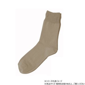 神戸生絲　コベス　紳士ゴムなしソックス (綿混)24-26cm  5333  サンド