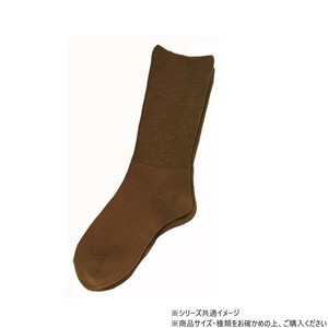 神戸生絲　コベス　婦人ふくらはぎ楽らくソックス(毛混)22-25cm  3900  ダークブラウン