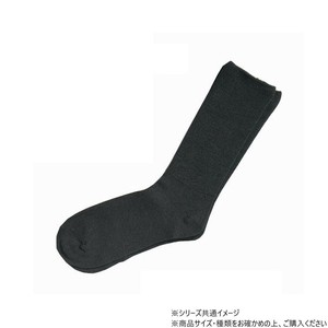 神戸生絲　コベス　紳士ふくらはぎ楽らくソックス(毛混)24-27cm  5900  ブラック