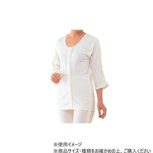 神戸生絲 婦人前開両肩腕開7分袖 M No.53 オフホワイト