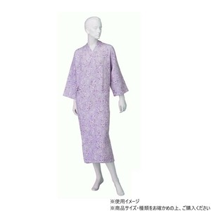 神戸生絲　コベス　婦人カラー湯上り(付袖)M  No.82  パープル