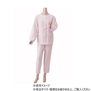 神戸生絲　婦人楽らくガーゼパジャマ(春夏用・長袖)S  No.901  ローズ  花柄