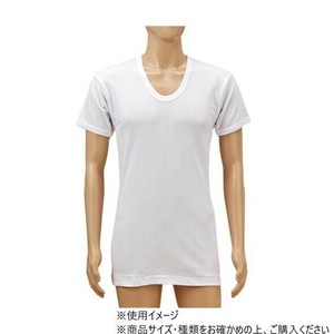 神戸生絲 紳士U首半袖 LL PC161 　ホワイト