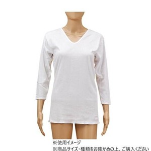 神戸生絲 婦人7分袖スリーマー L PC741 　ホワイト