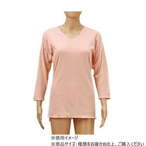 神戸生絲 婦人7分袖スリーマー M PC741   ピーチ