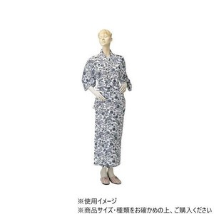 神戸生絲　婦人レギュラー/ガーゼねまき(付袖)S  No.59  コン  花柄