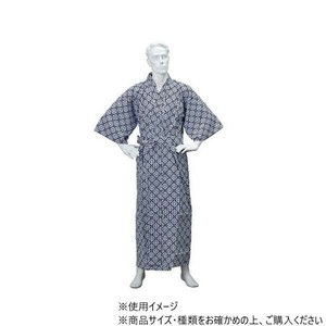 神戸生絲　紳士スタンダード/ガーゼねまき(付袖)S  No.38  コン  幾何柄