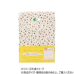 神戸生絲　婦人楽らくキルトパジャマ(秋冬用)M  No.904  ベージュ  花柄